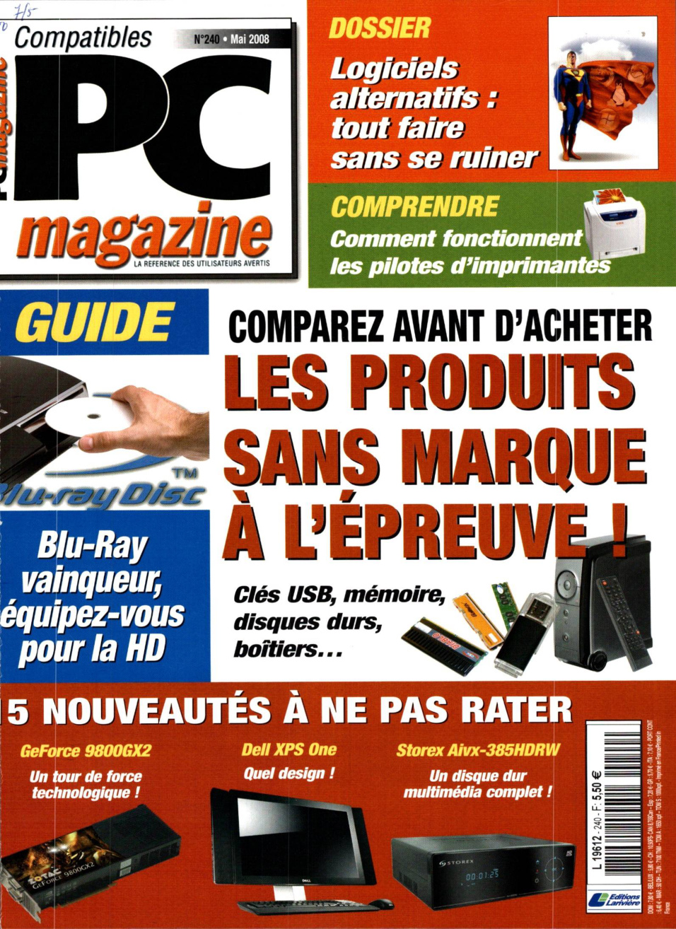Première page de compatiblespcmagazine numero240