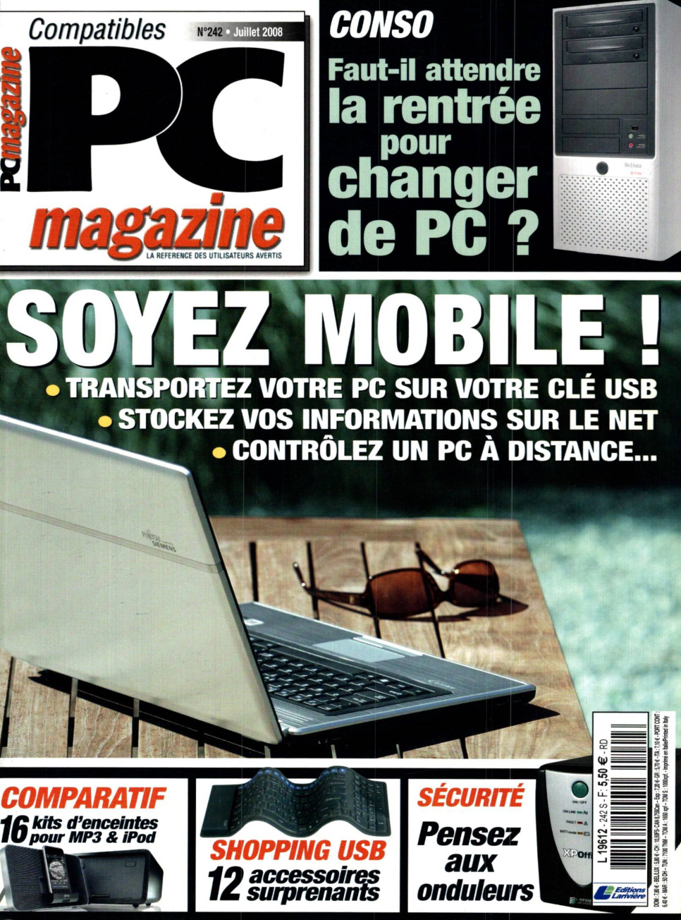 Première page de compatiblespcmagazine numero242