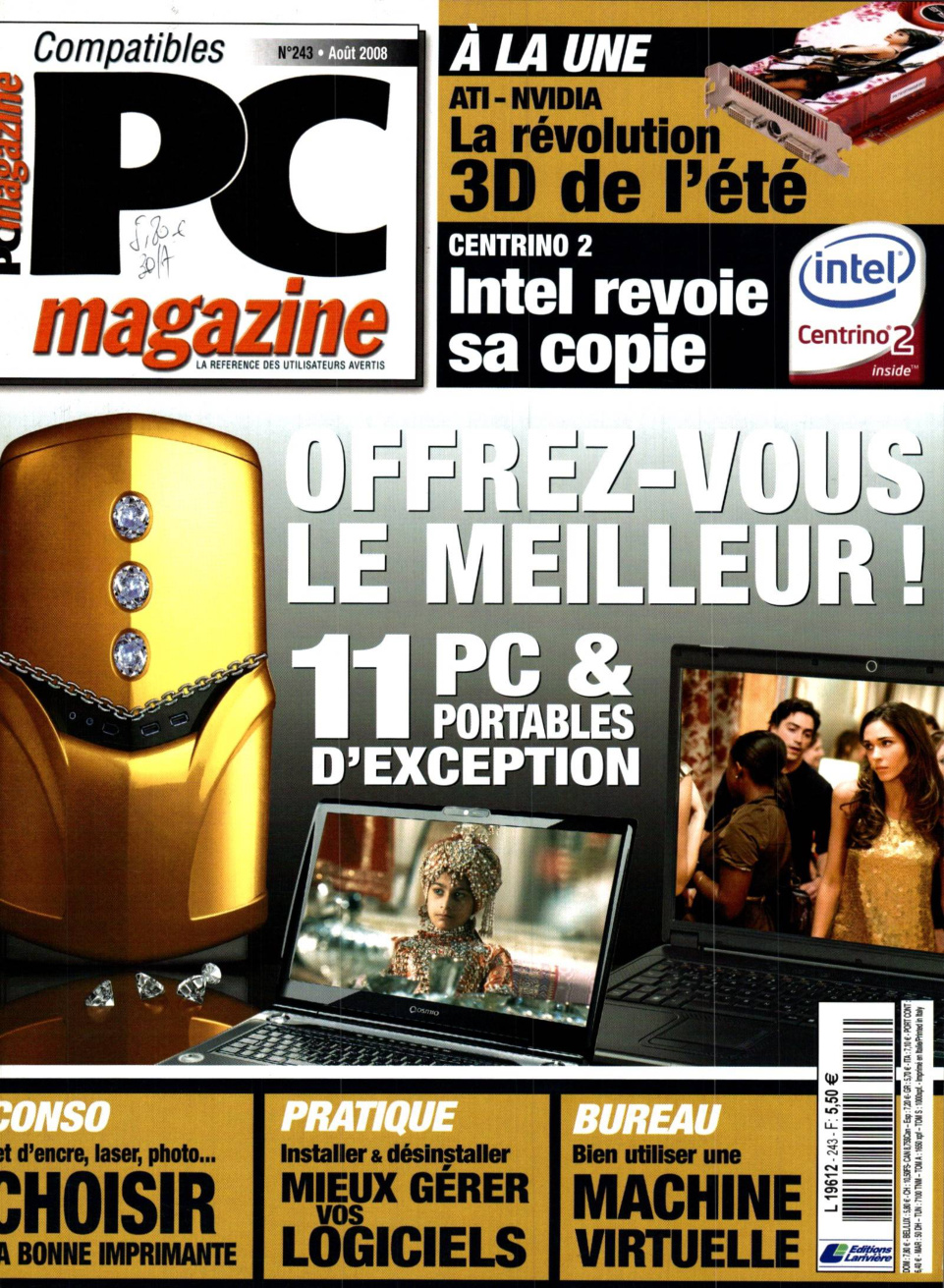 Première page de compatiblespcmagazine numero243
