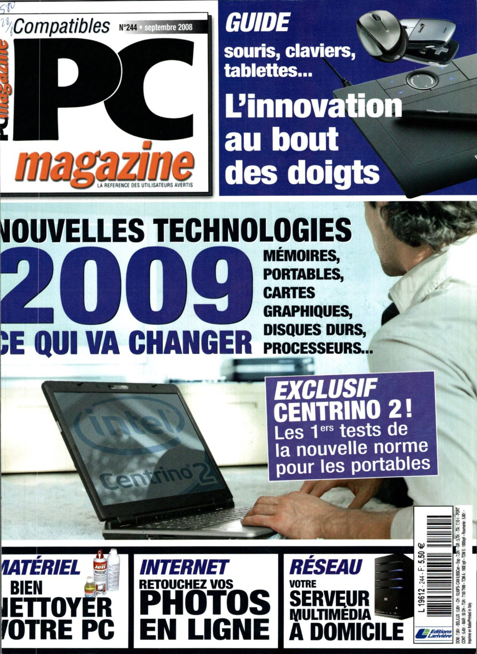 Première page de compatiblespcmagazine numero244