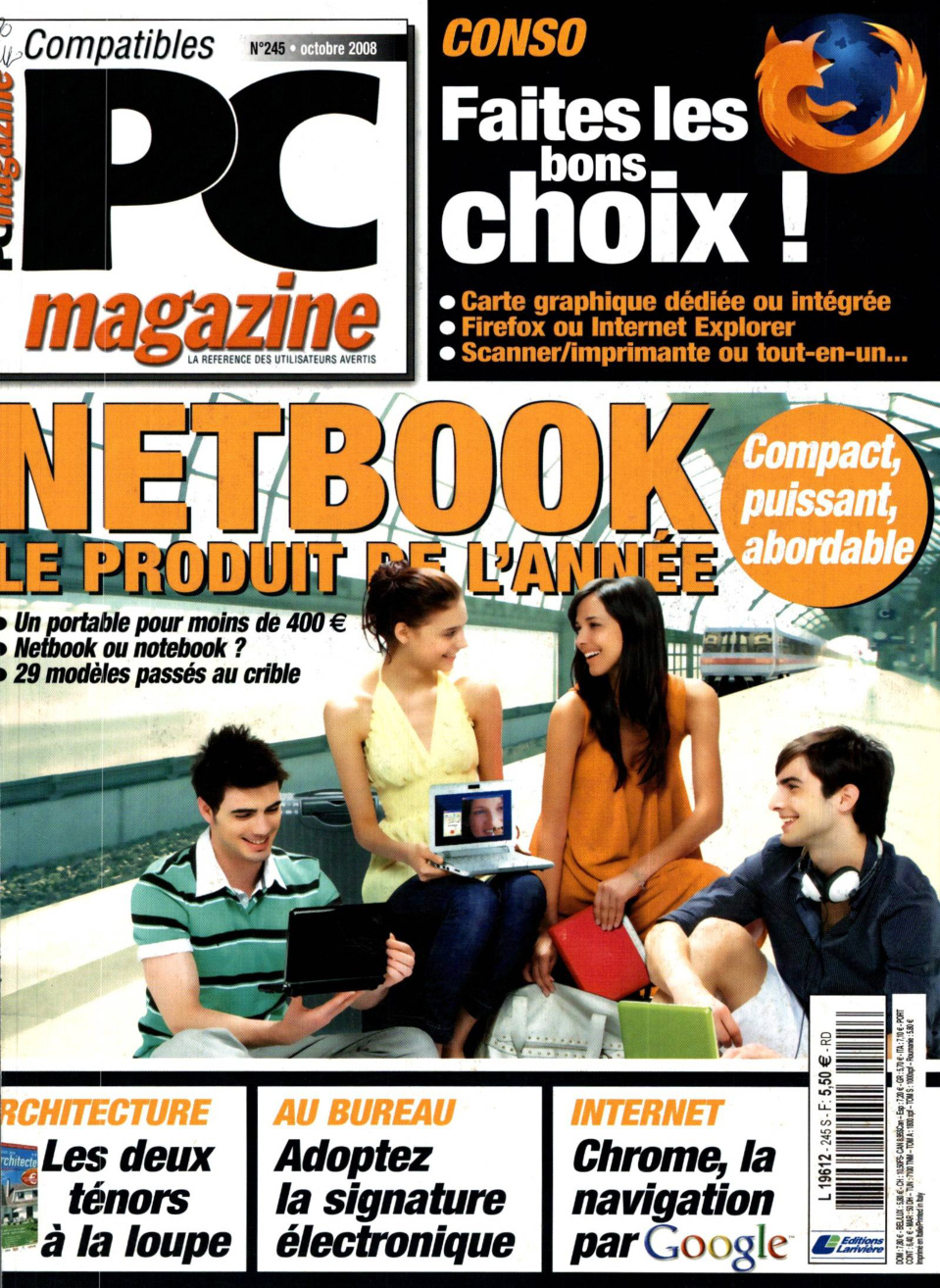 Première page de compatiblespcmagazine numero245