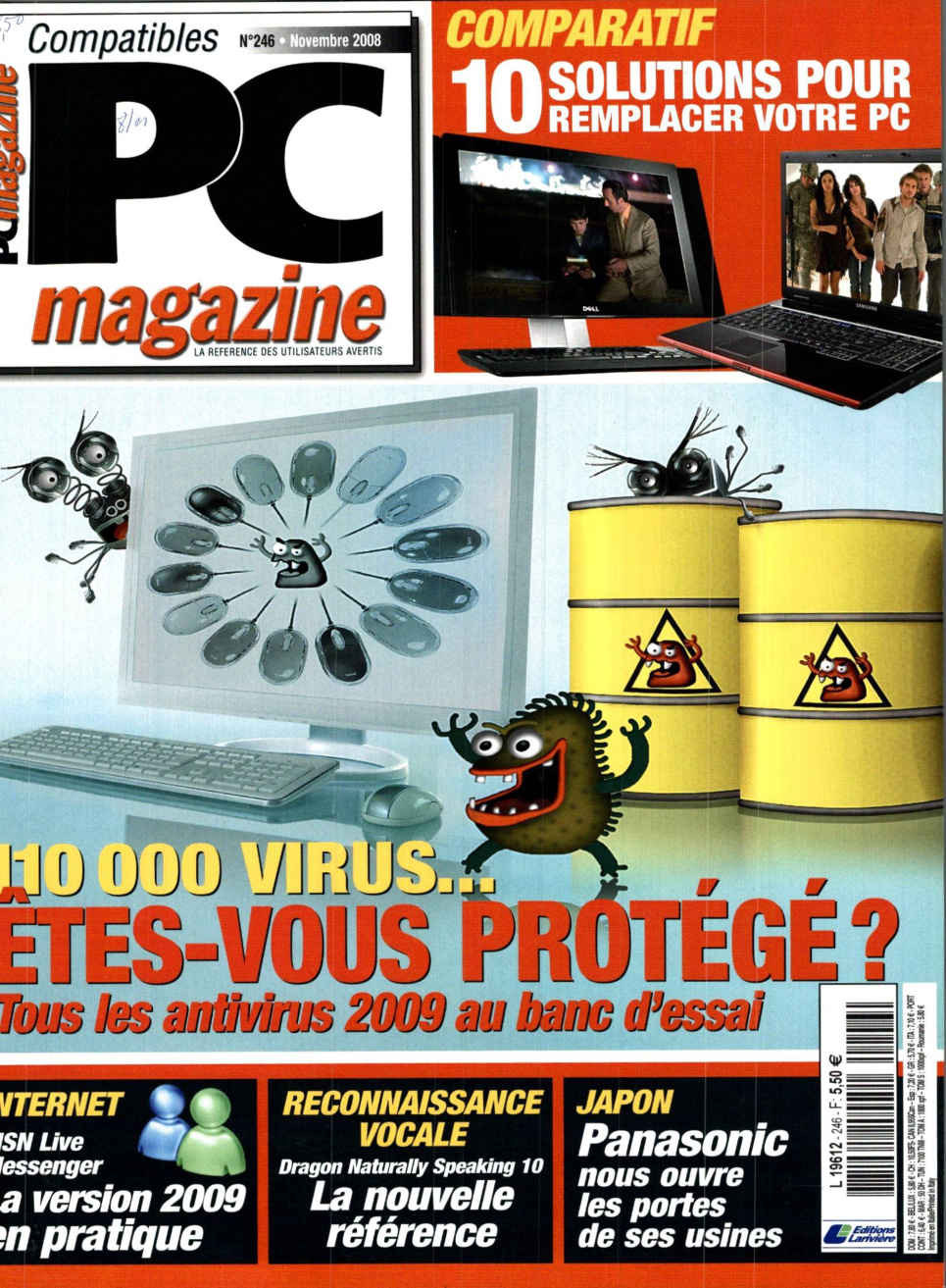Première page de compatiblespcmagazine numero246