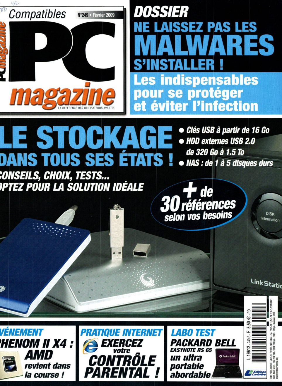 Première page de compatiblespcmagazine numero249