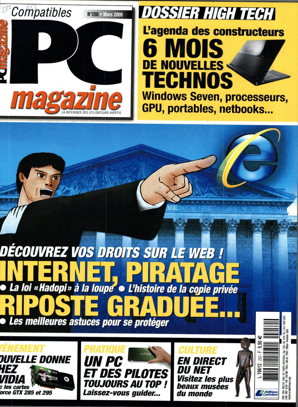 Première page de compatiblespcmagazine numero250