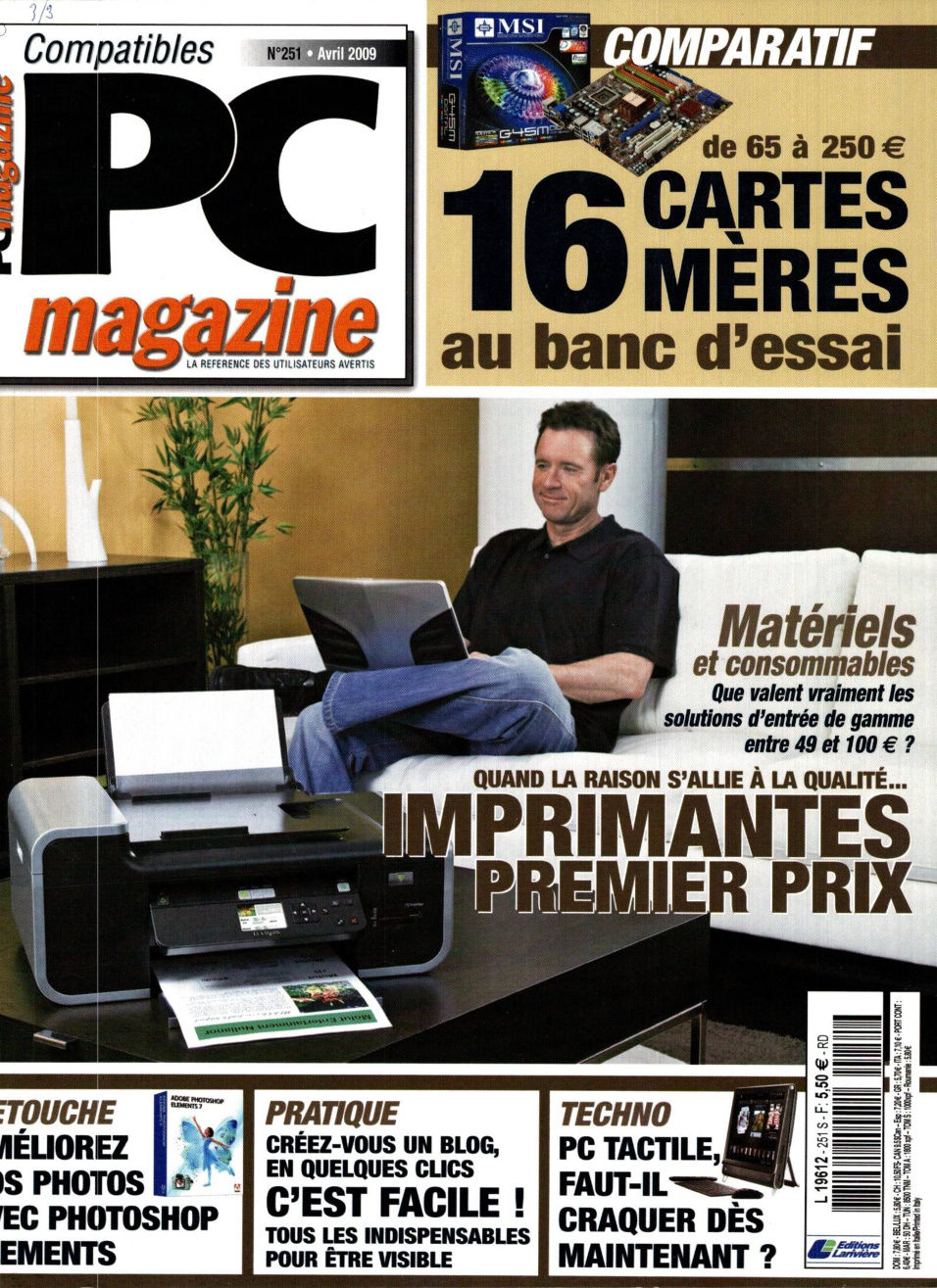 Première page de compatiblespcmagazine numero251