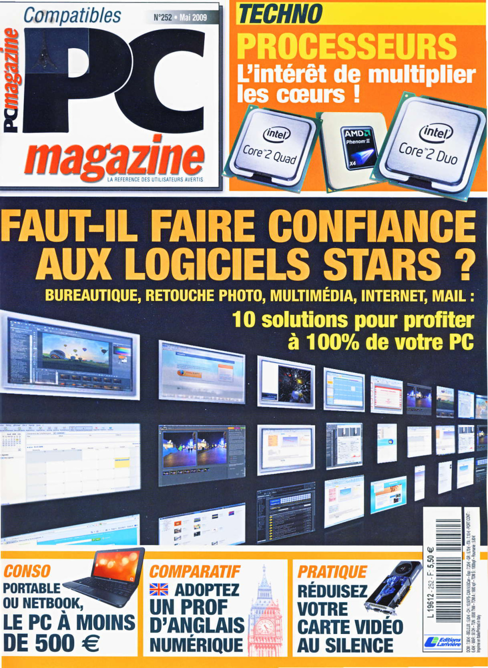 Première page de compatiblespcmagazine numero252