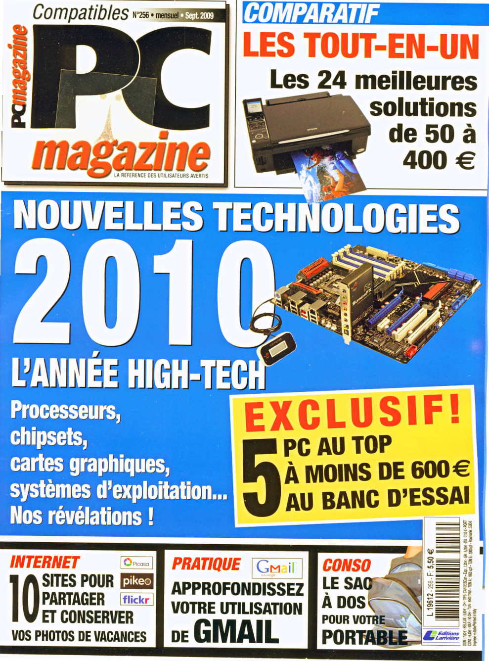 Première page de compatiblespcmagazine numero256