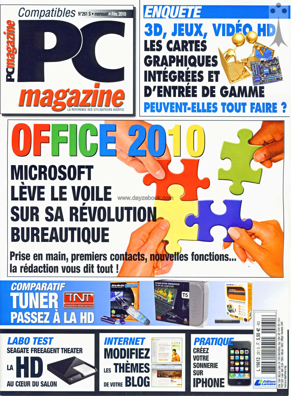 Première page de compatiblespcmagazine numero261