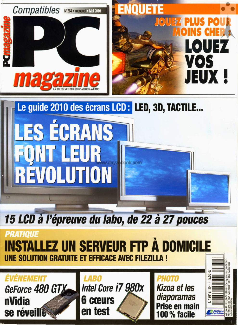 Première page de compatiblespcmagazine numero264