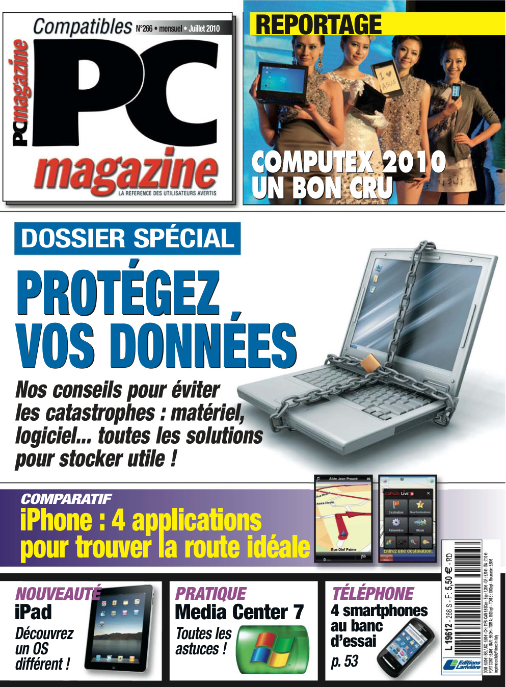 Première page de compatiblespcmagazine numero266