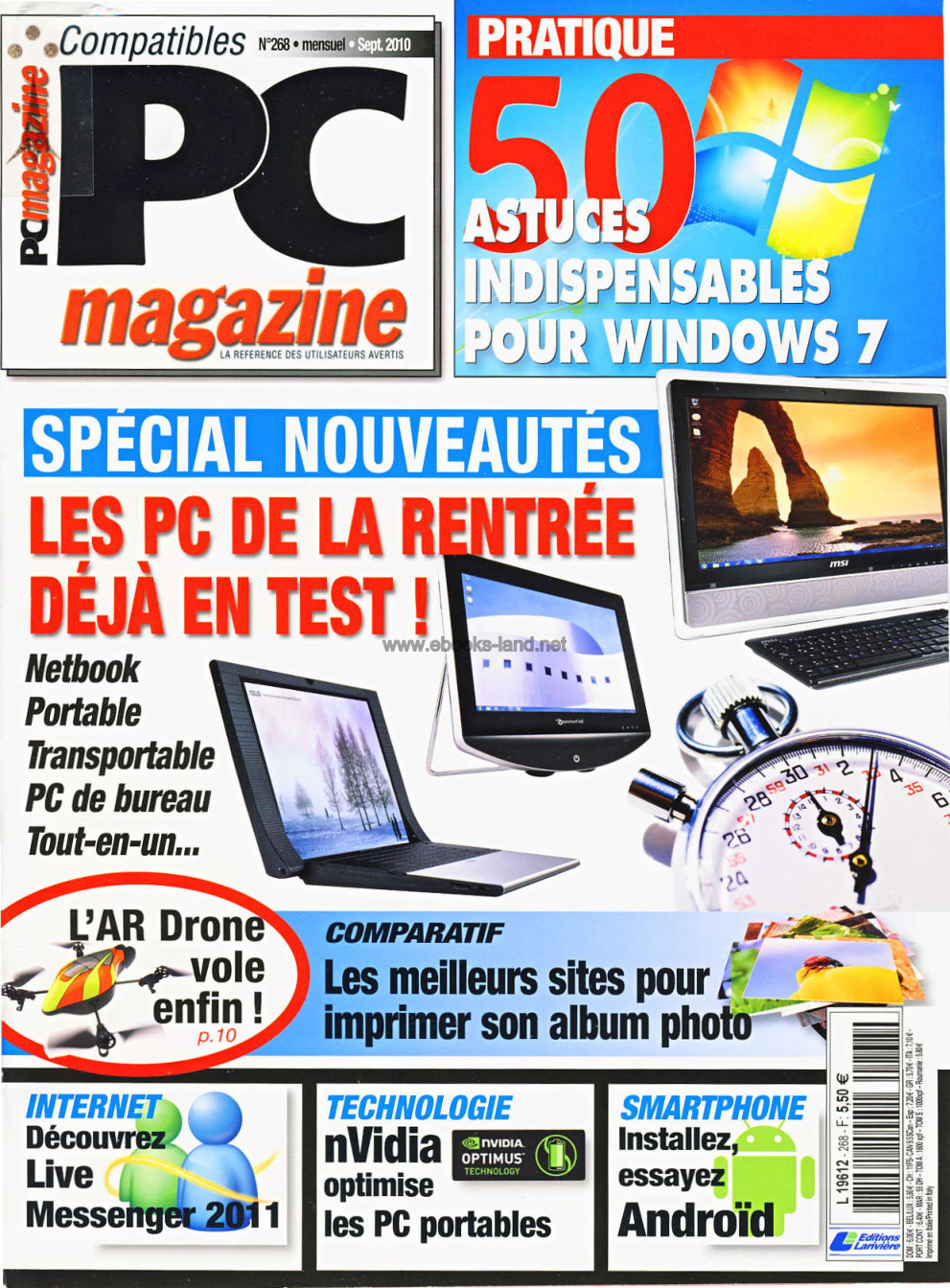 Première page de compatiblespcmagazine numero268