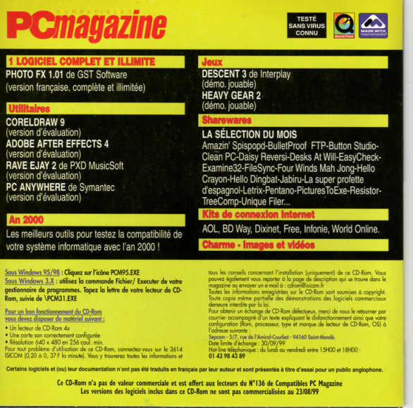 Première page de compatiblespcmagazine numerocd136