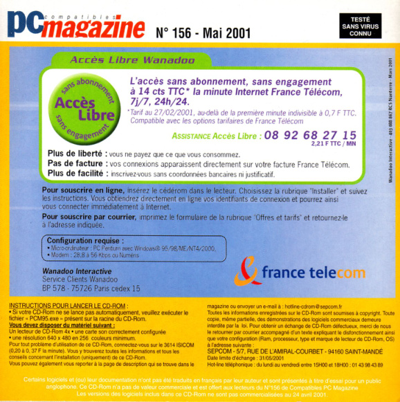 Première page de compatiblespcmagazine numerocd156