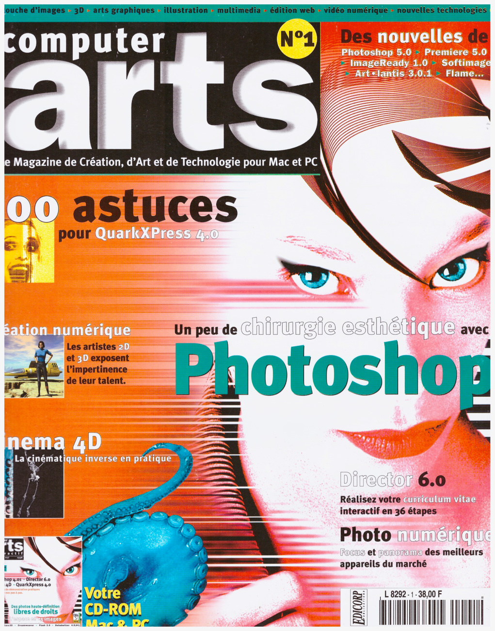 Première page de computerarts numero001