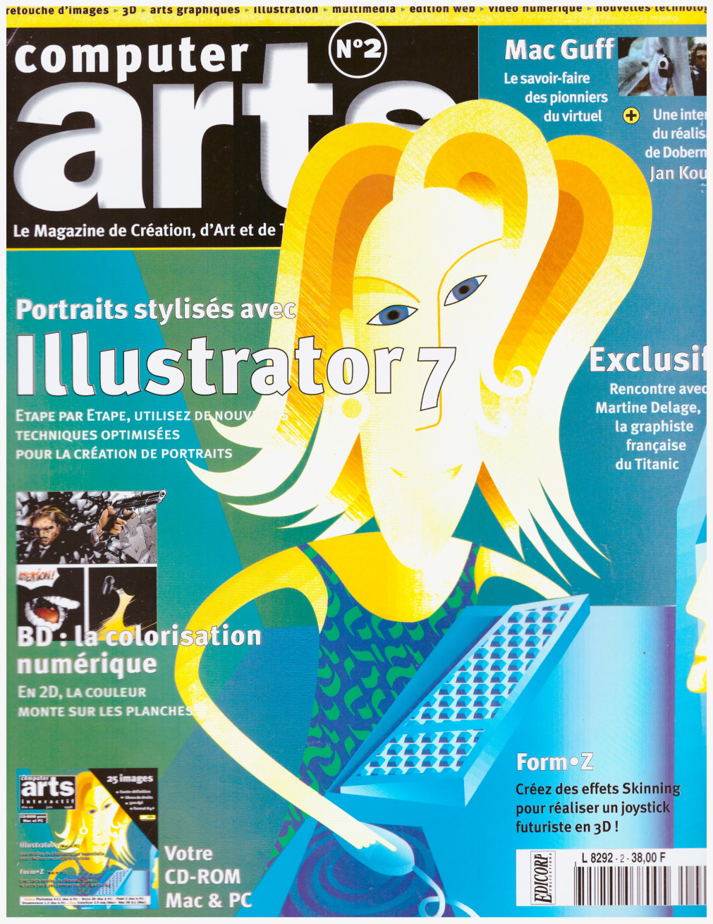 Première page de computerarts numero002