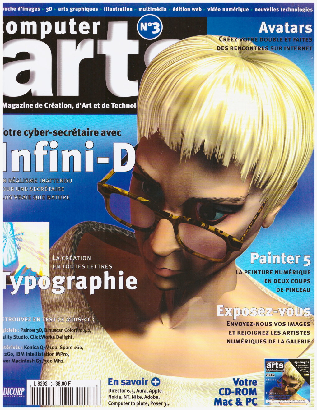 Première page de computerarts numero003