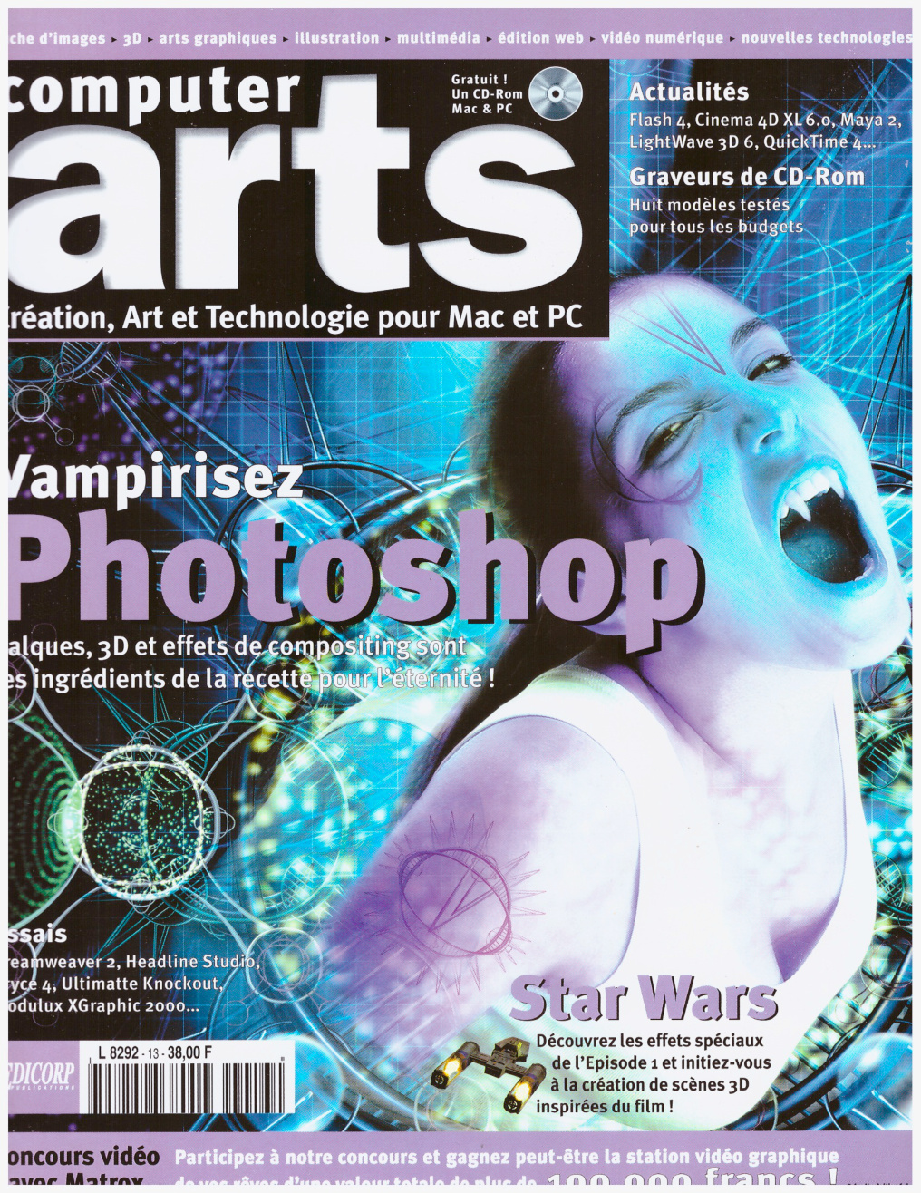 Première page de computerarts numero013