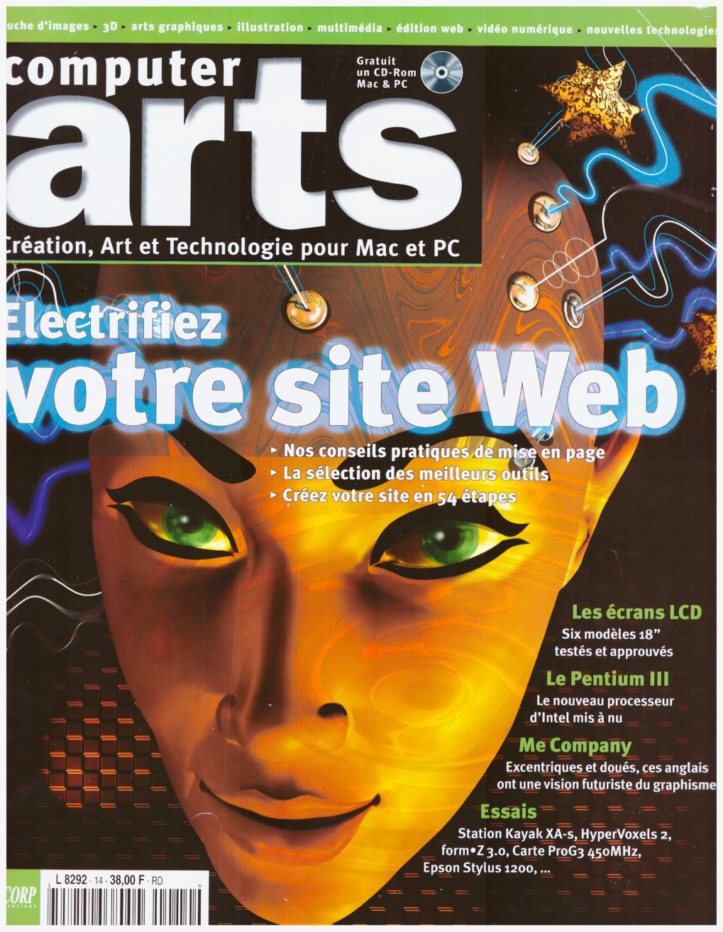 Première page de computerarts numero014
