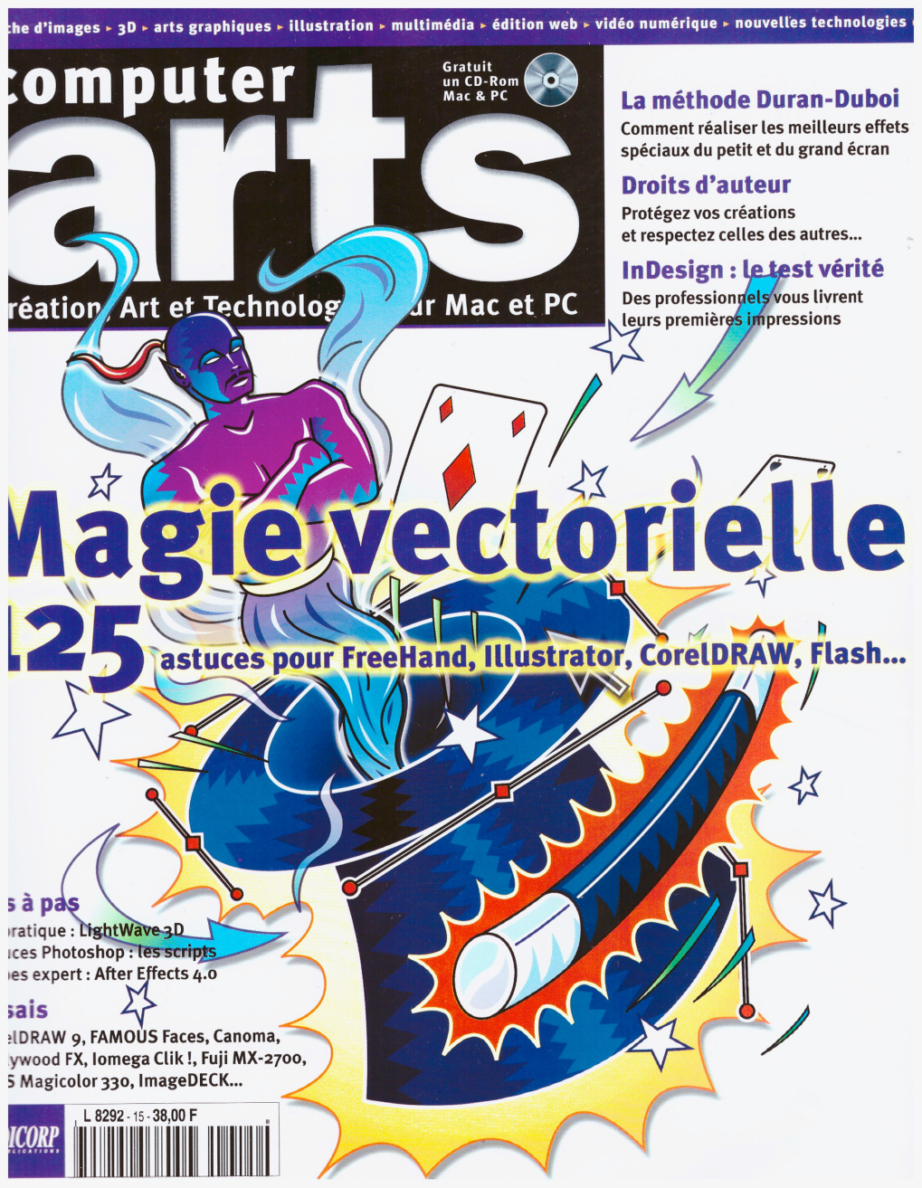 Première page de computerarts numero015