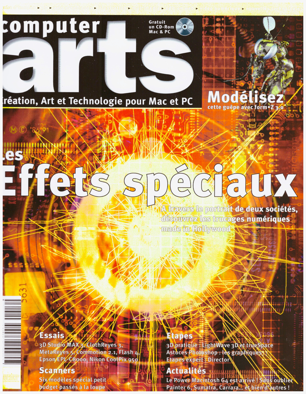 Première page de computerarts numero016