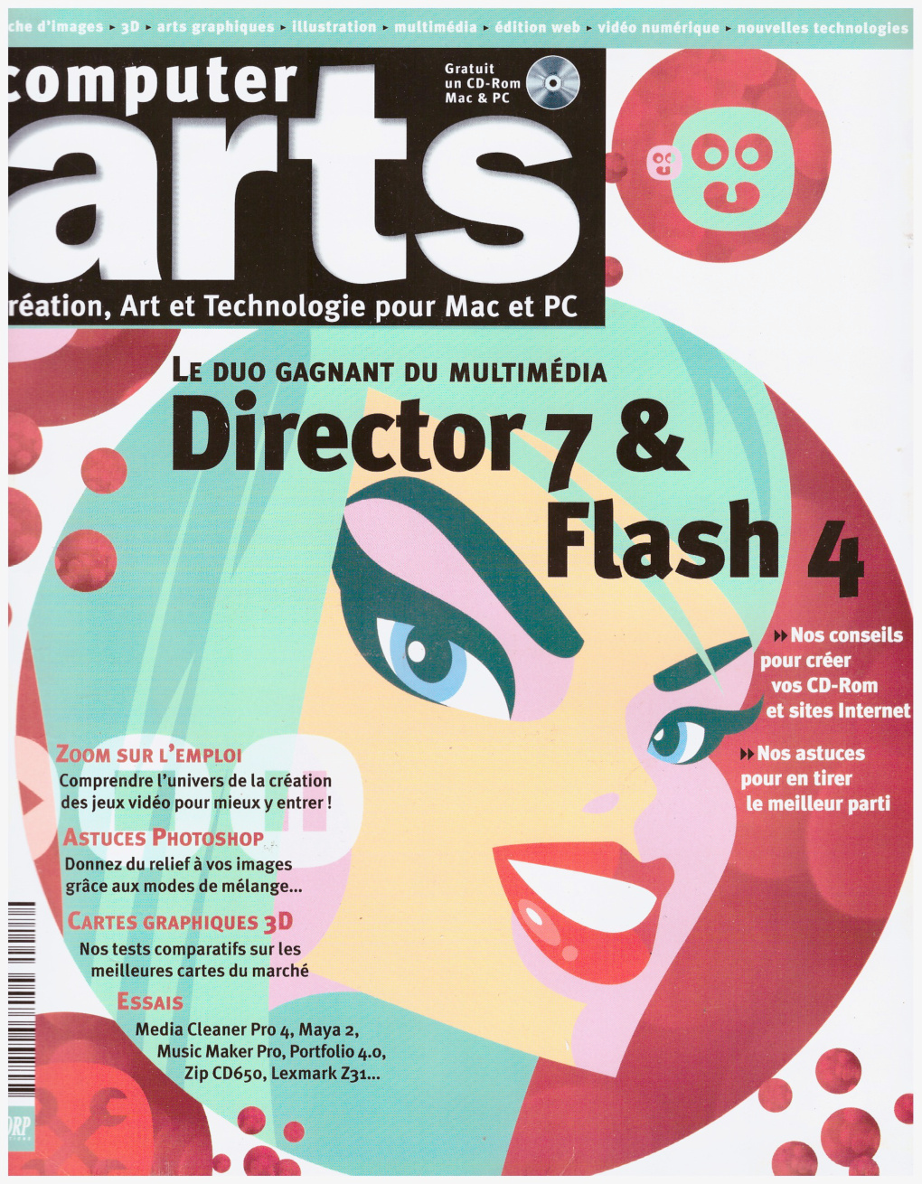 Première page de computerarts numero017