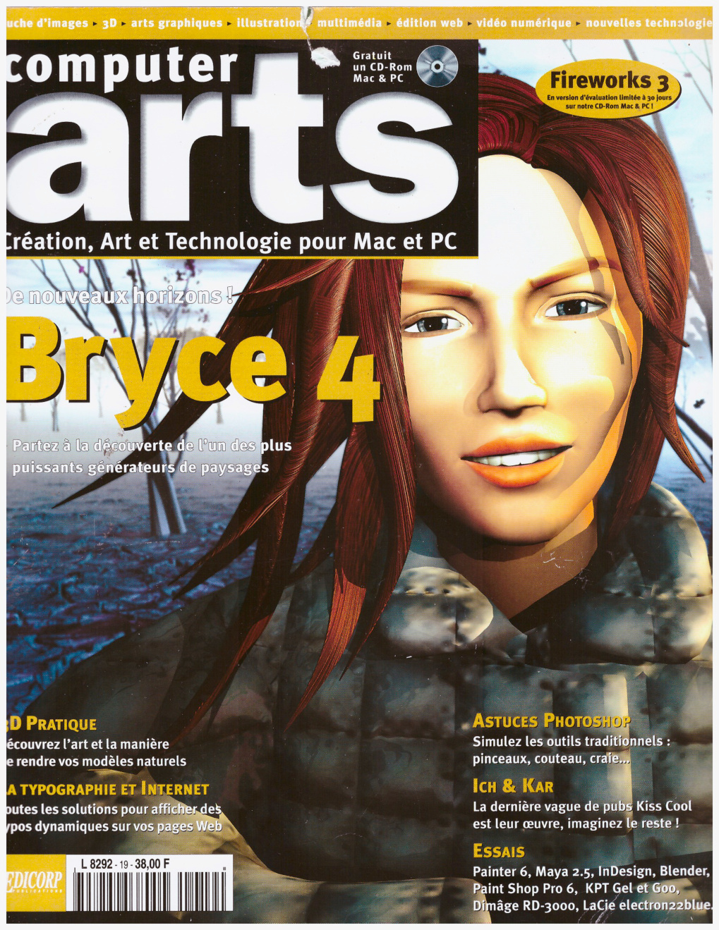 Première page de computerarts numero019