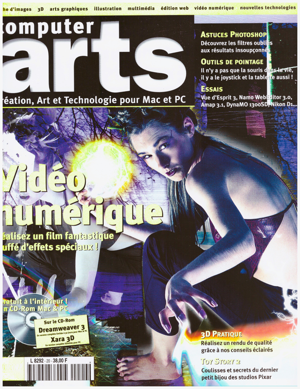 Première page de computerarts numero020
