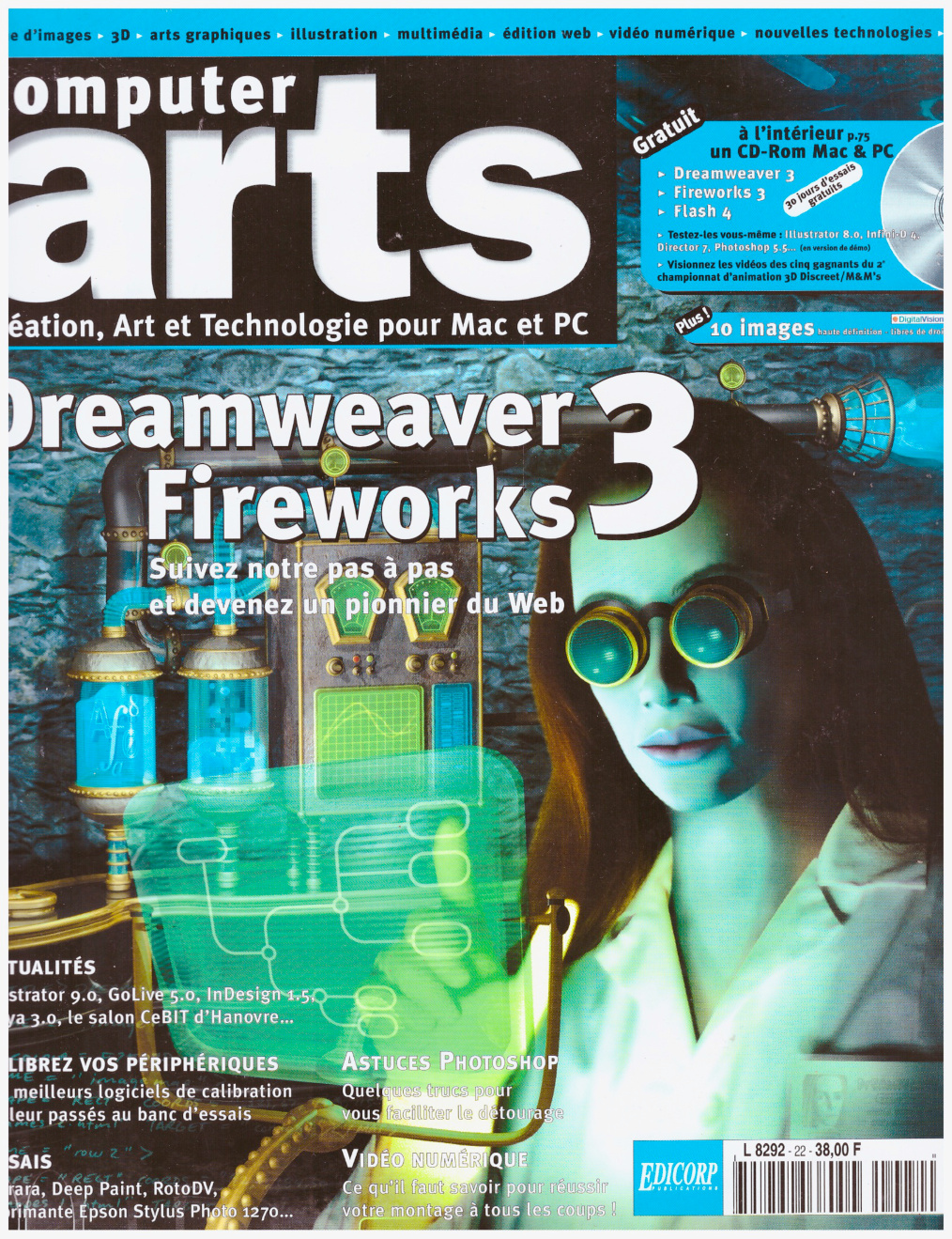 Première page de computerarts numero022