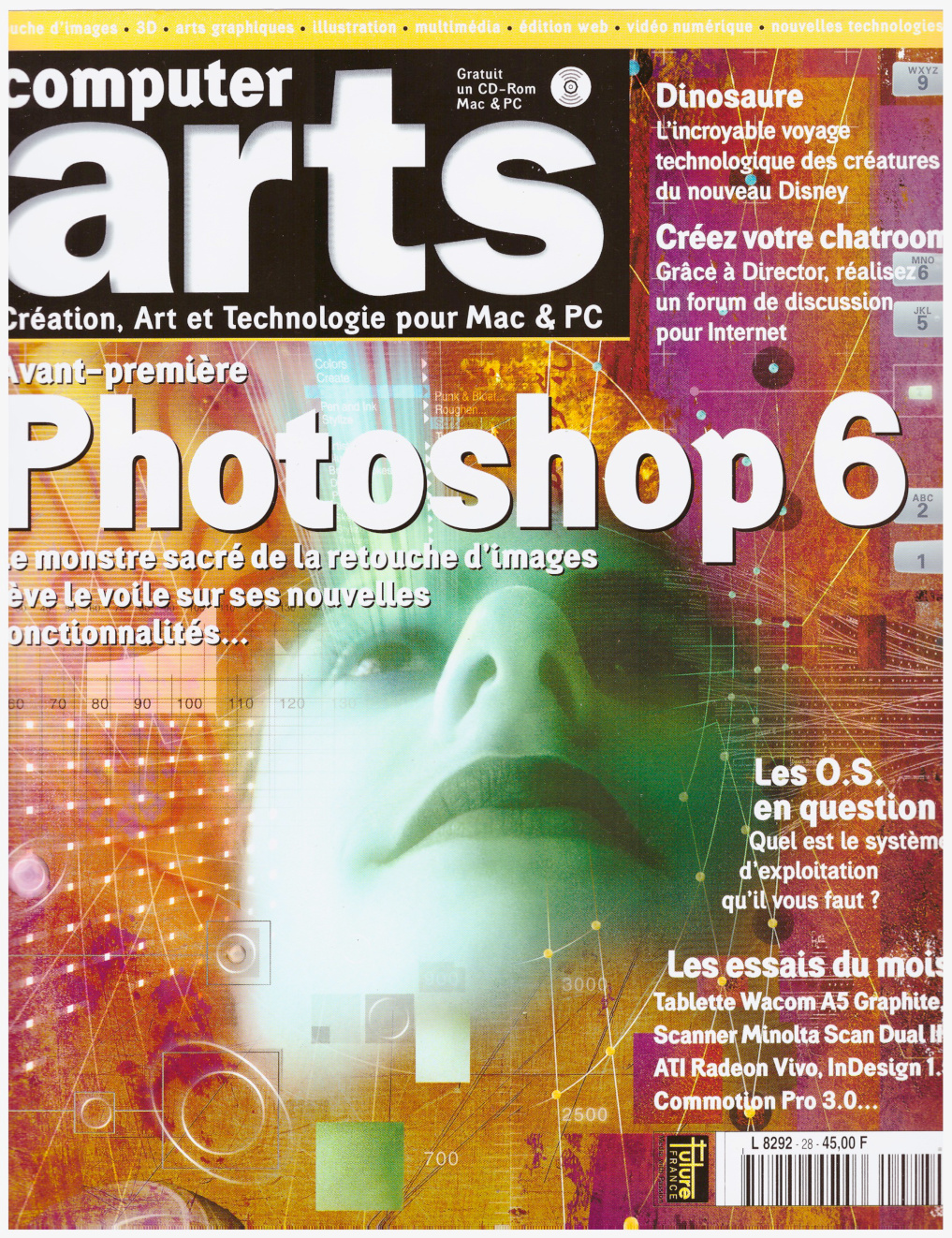 Première page de computerarts numero028