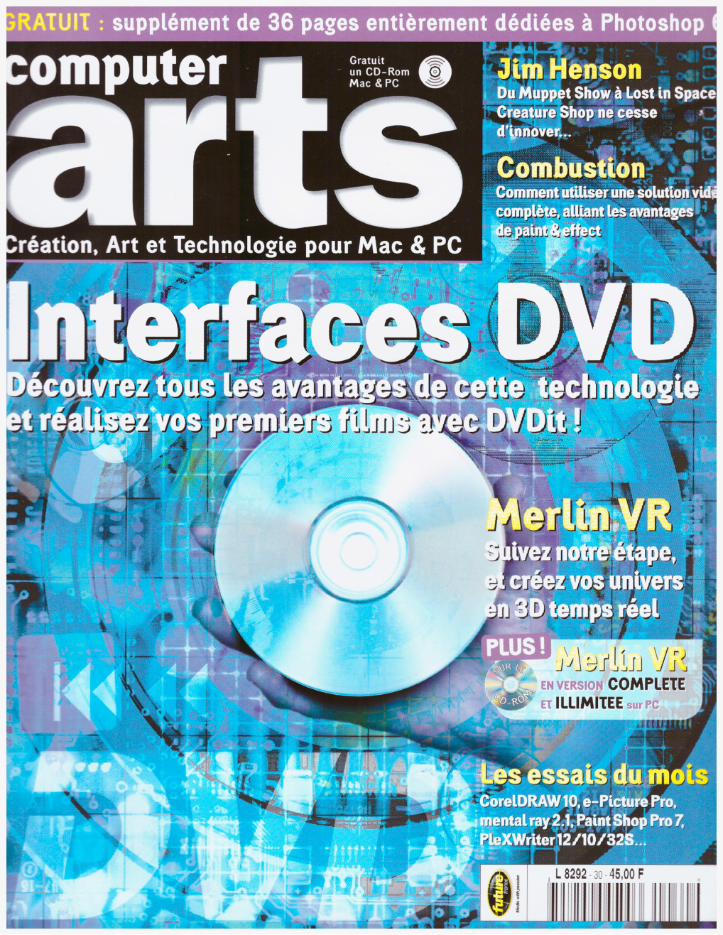 Première page de computerarts numero030