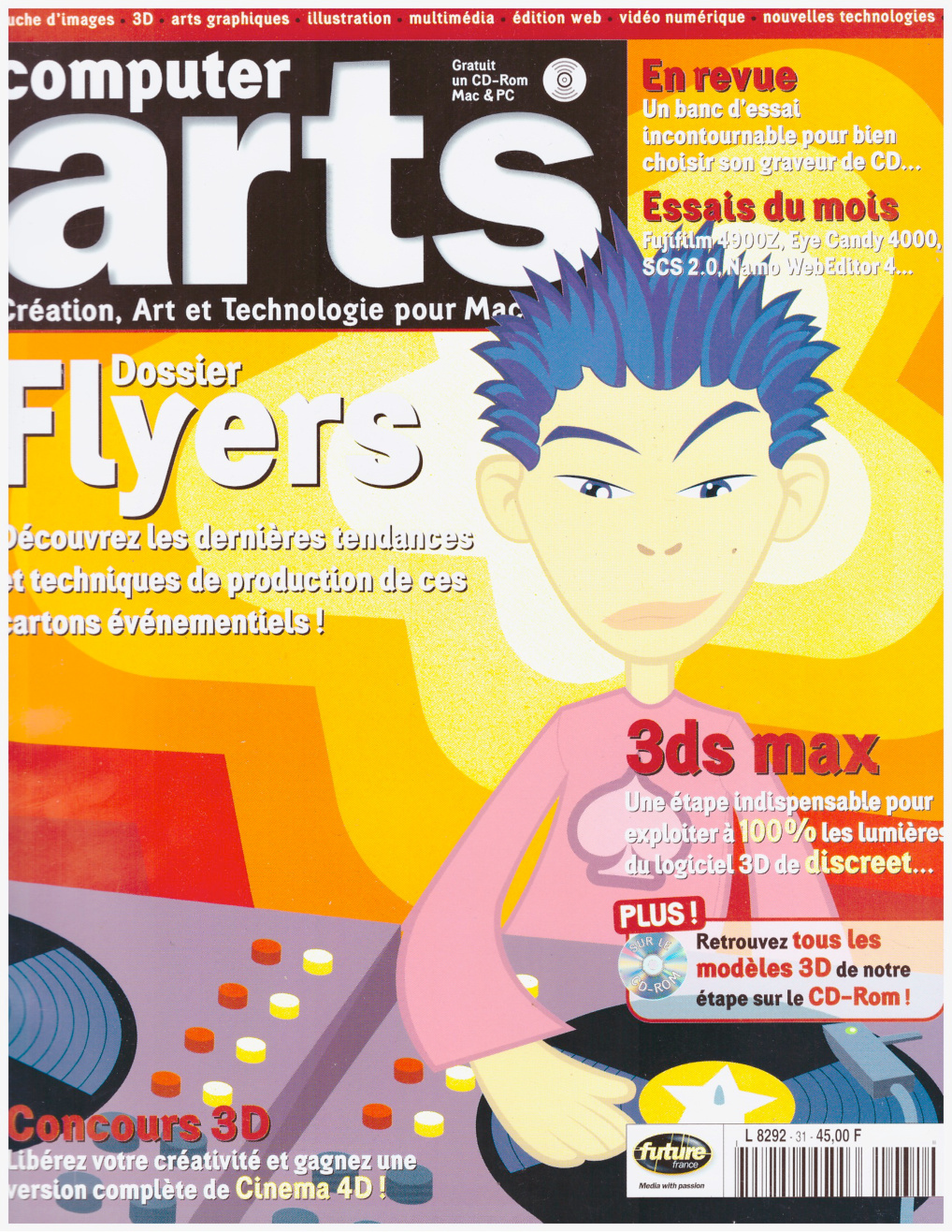 Première page de computerarts numero031