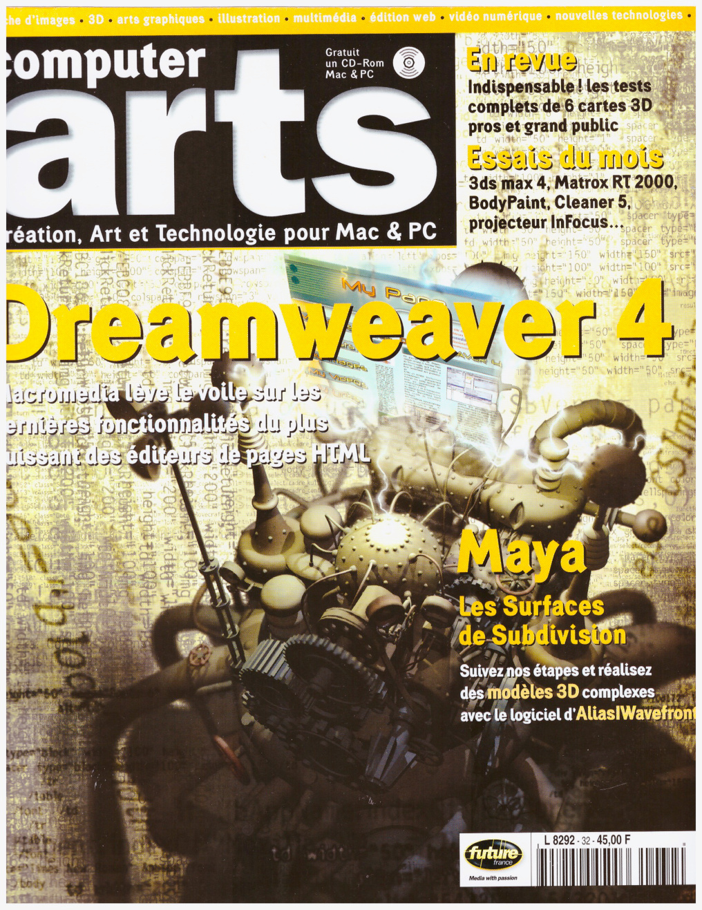 Première page de computerarts numero032