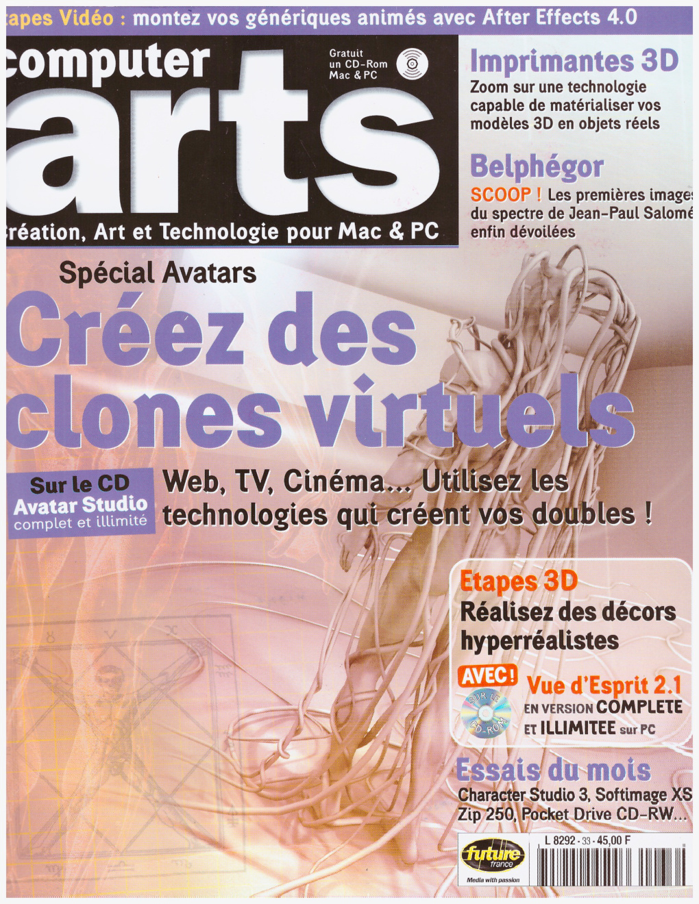 Première page de computerarts numero033