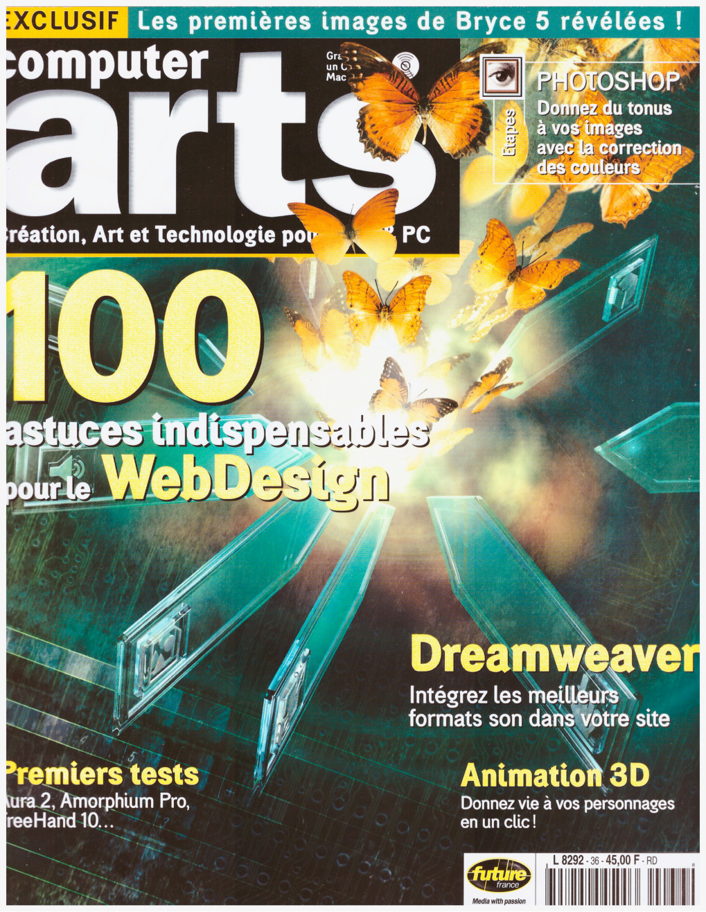 Première page de computerarts numero036