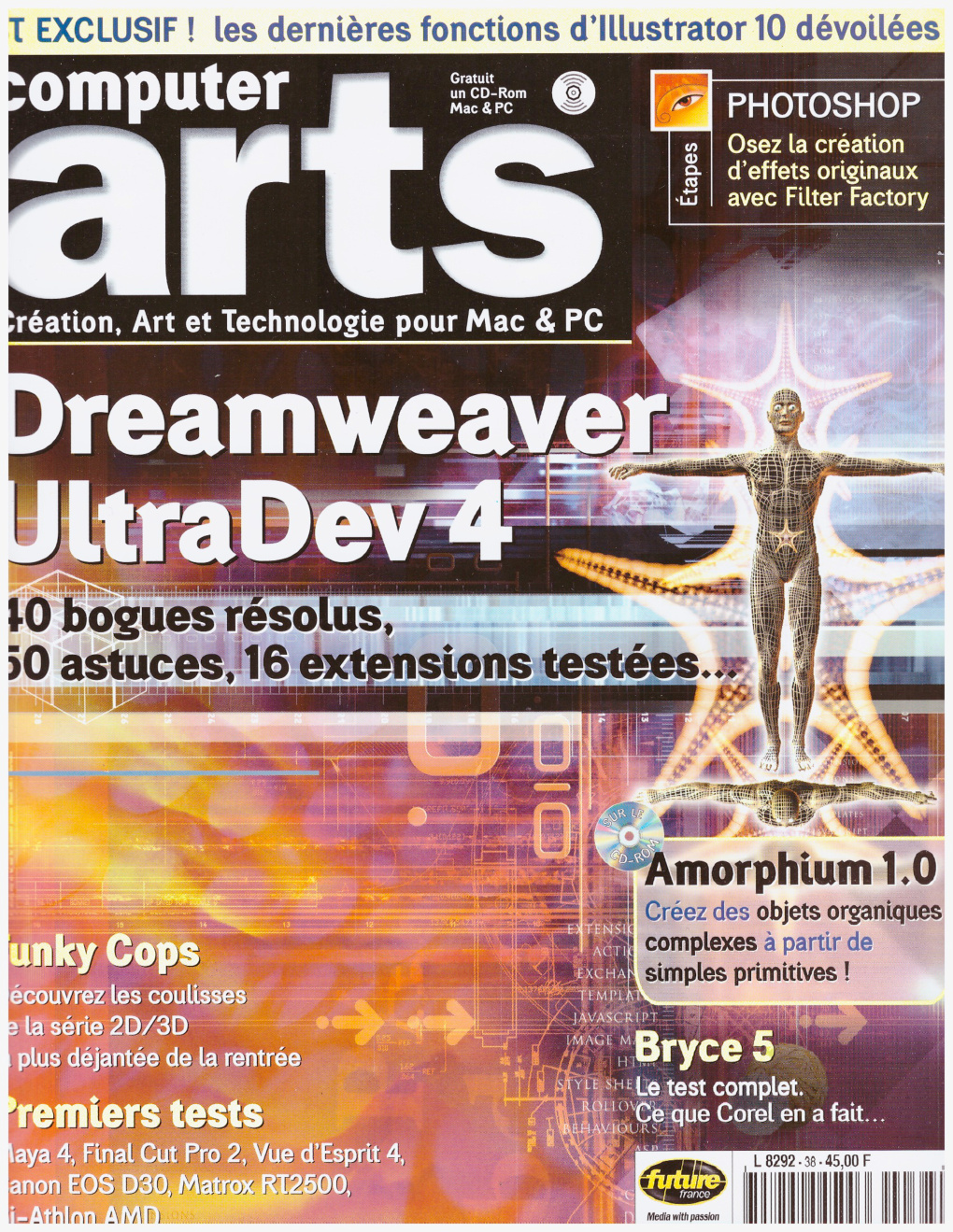 Première page de computerarts numero038