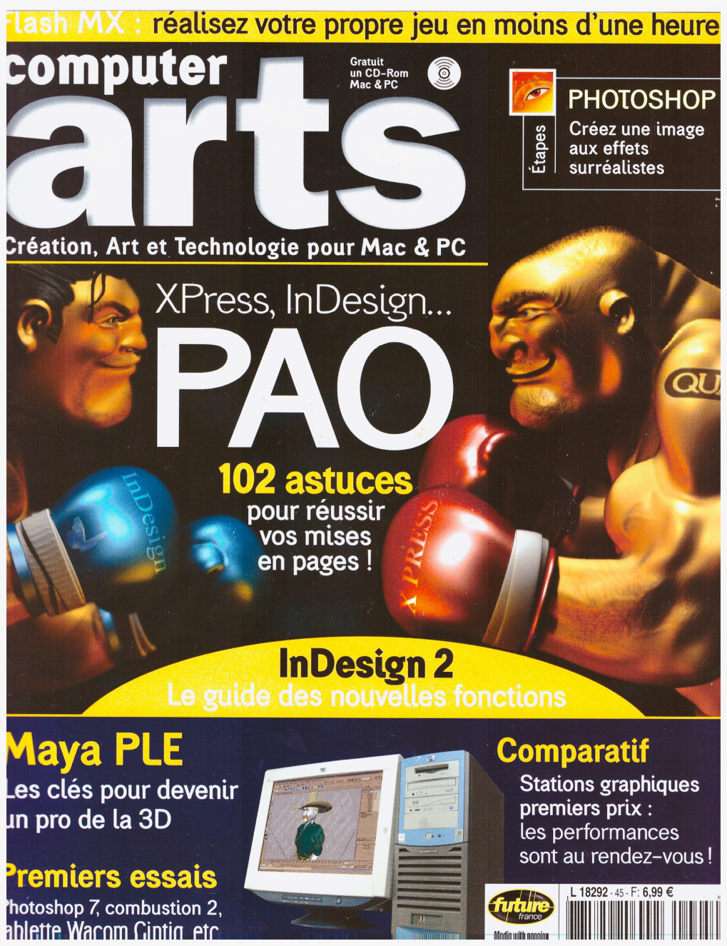 Première page de computerarts numero045