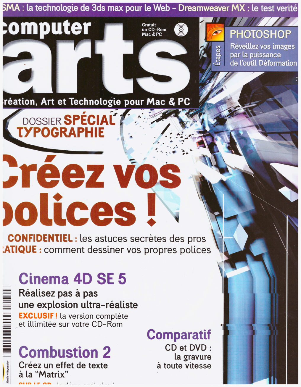 Première page de computerarts numero047