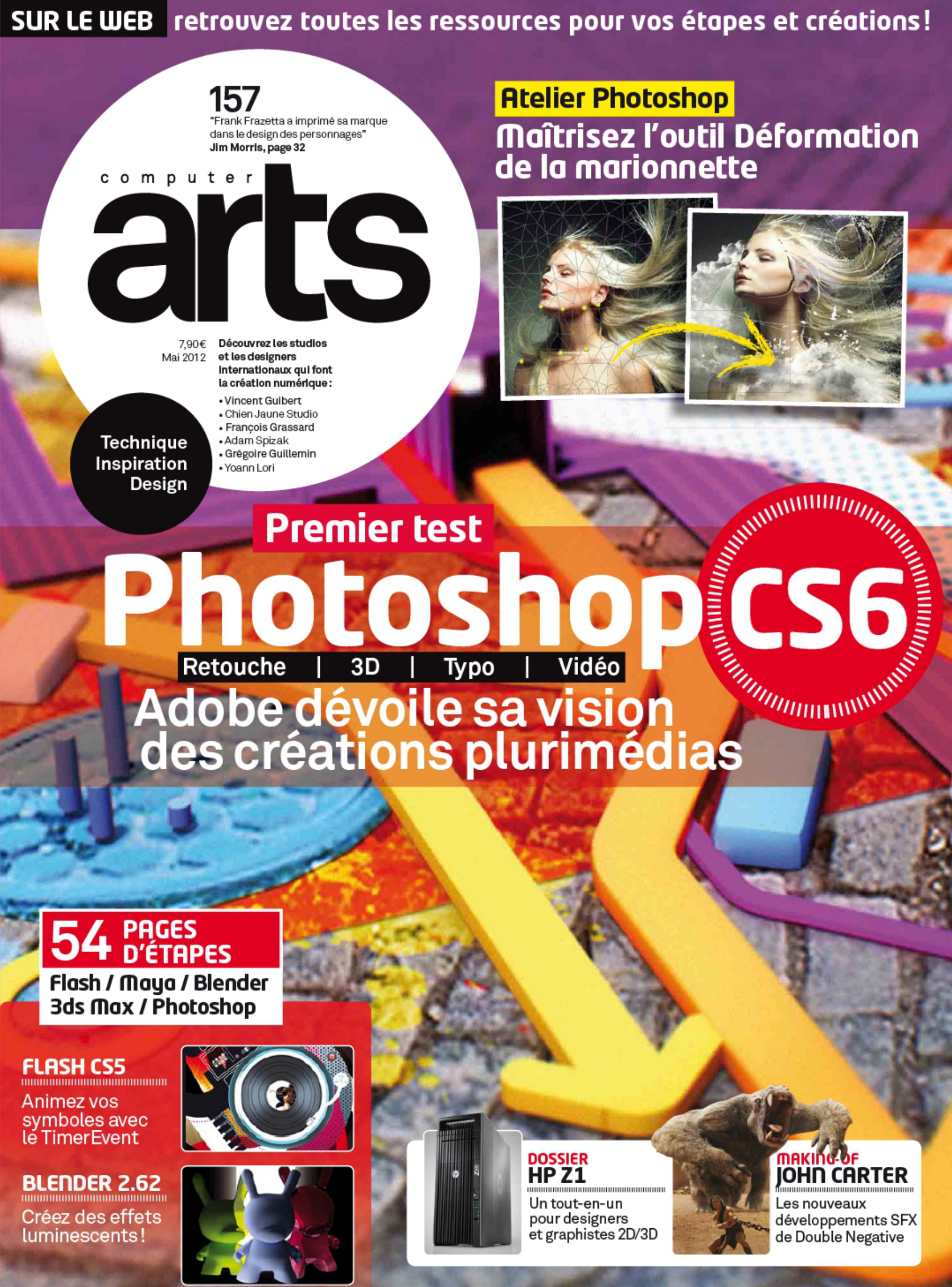 Première page de computerarts numero157