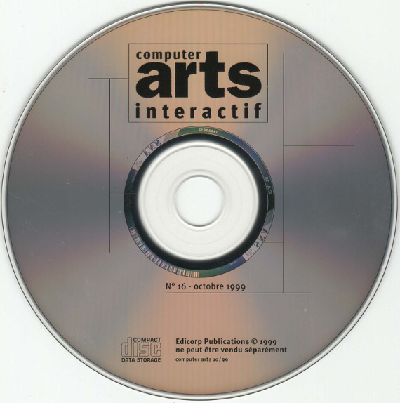 Première page de computerarts numerocd016