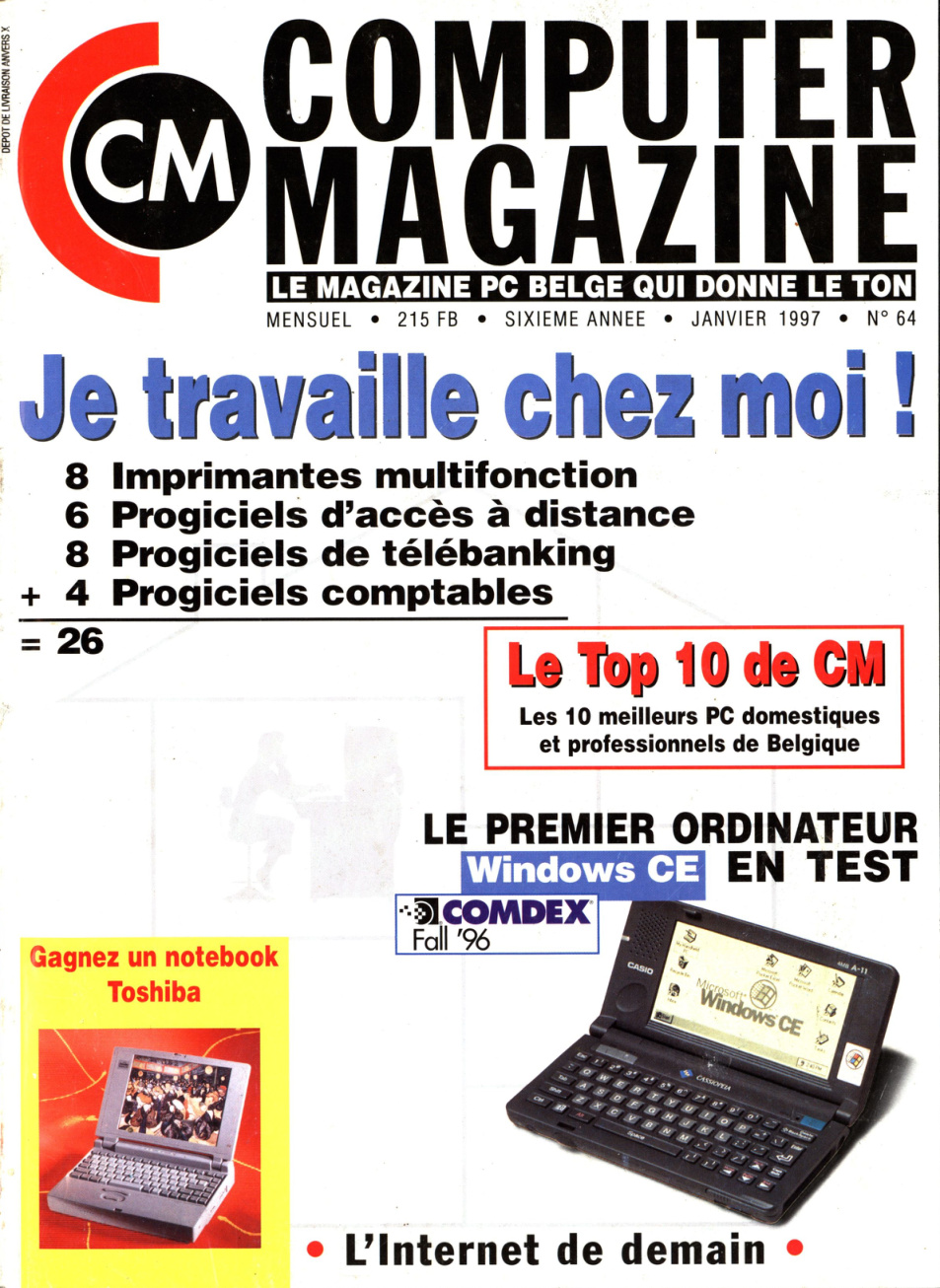 Première page de computermagazine numero64