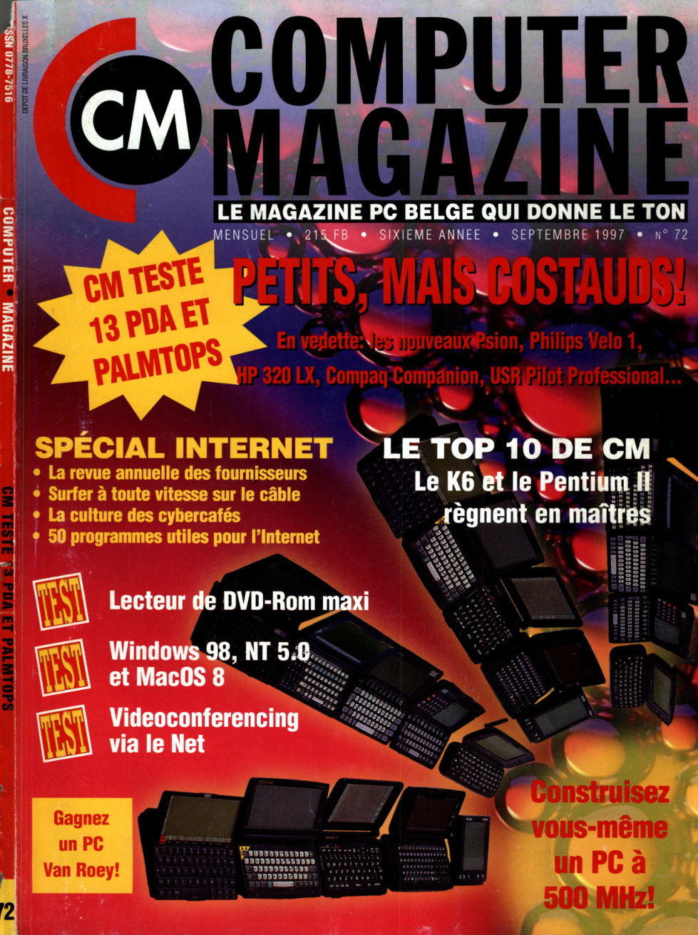 Première page de computermagazine numero72