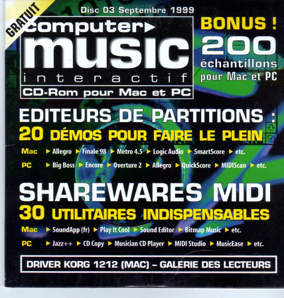 Première page de computermusic numerocd03