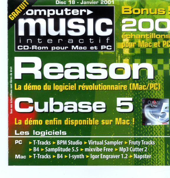 Première page de computermusic numerocd18
