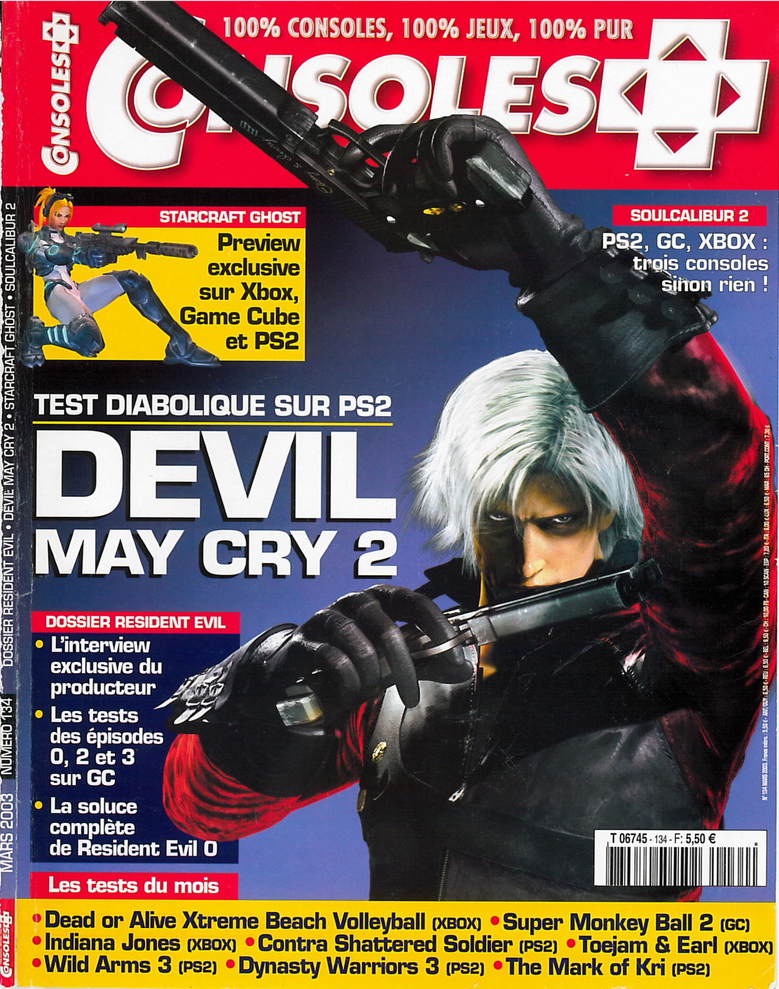 Première page de consoleplus numero134