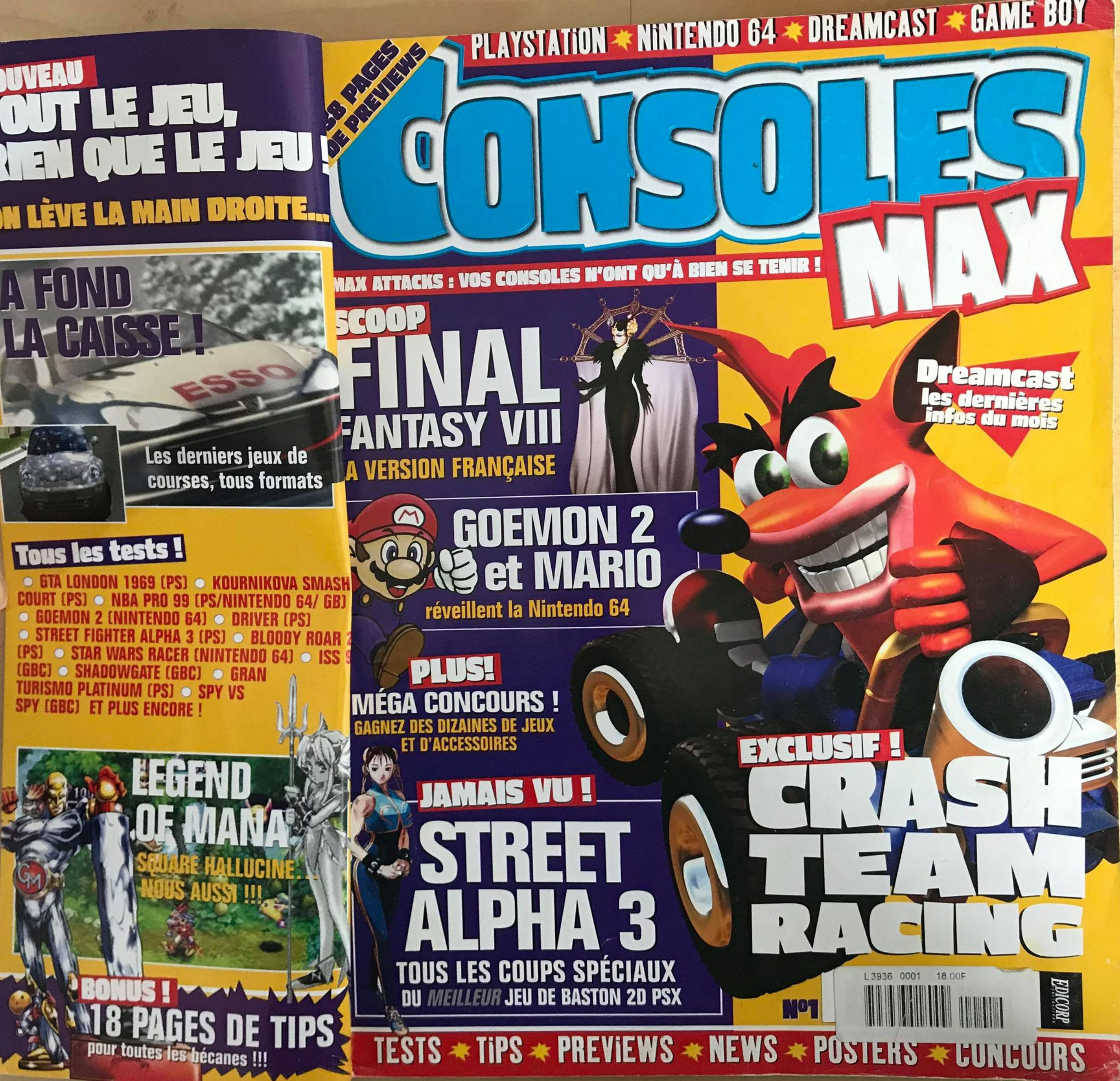 Première page de consolesmax numero01