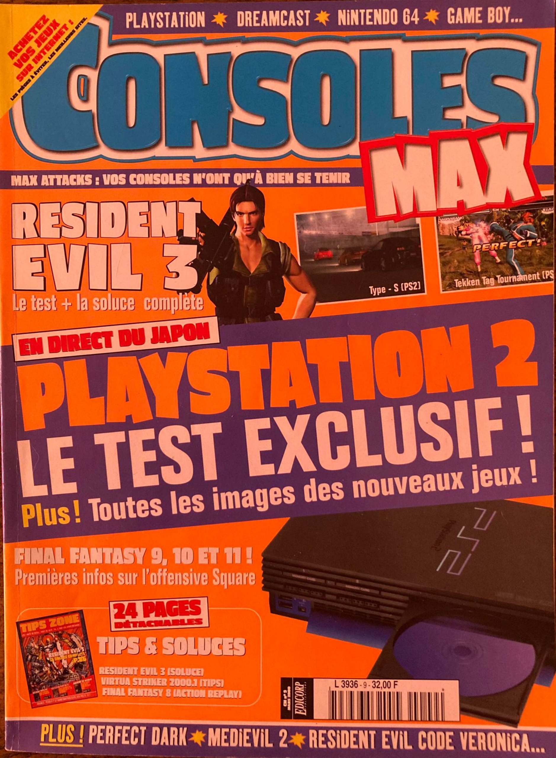Première page de consolesmax numero09