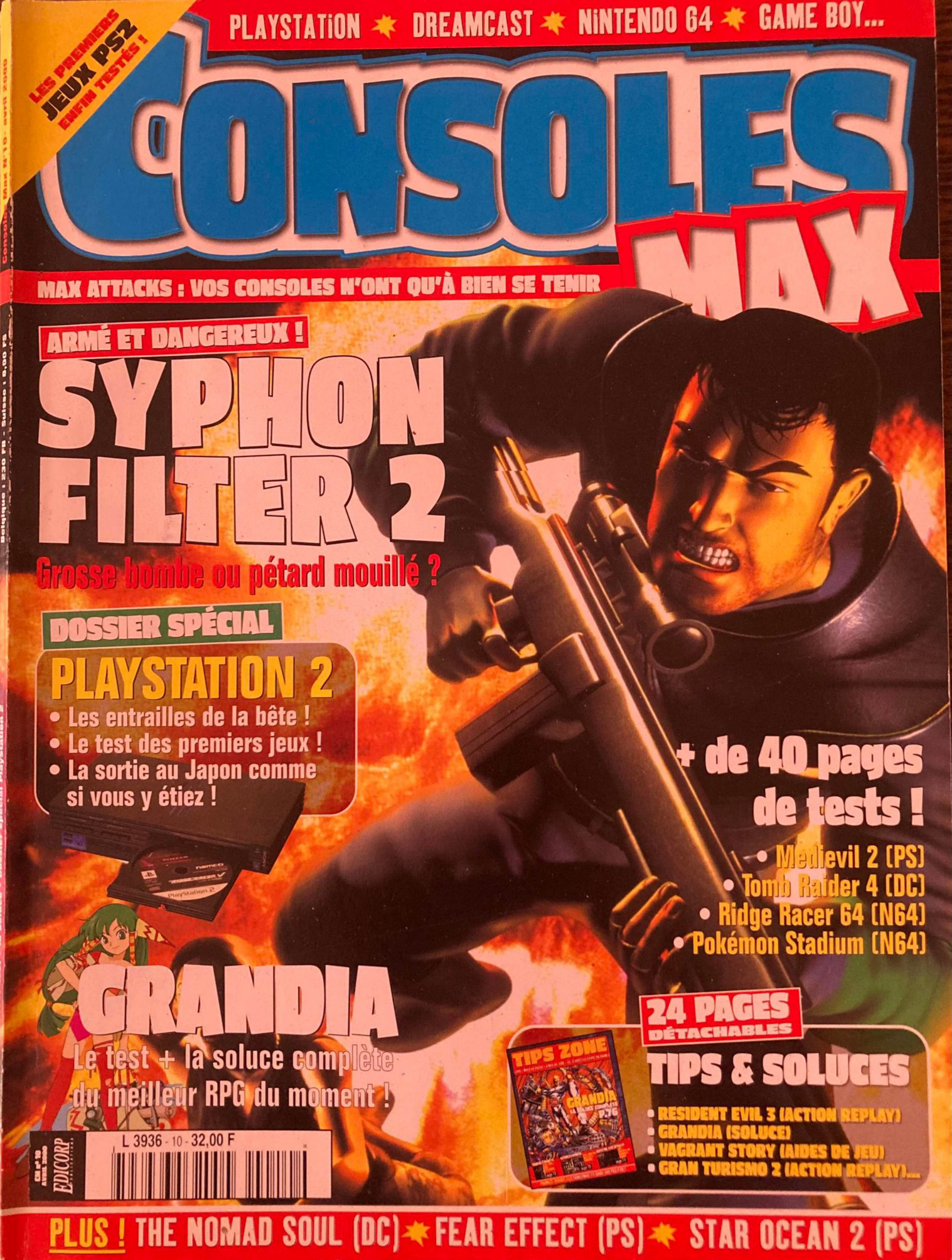Première page de consolesmax numero10