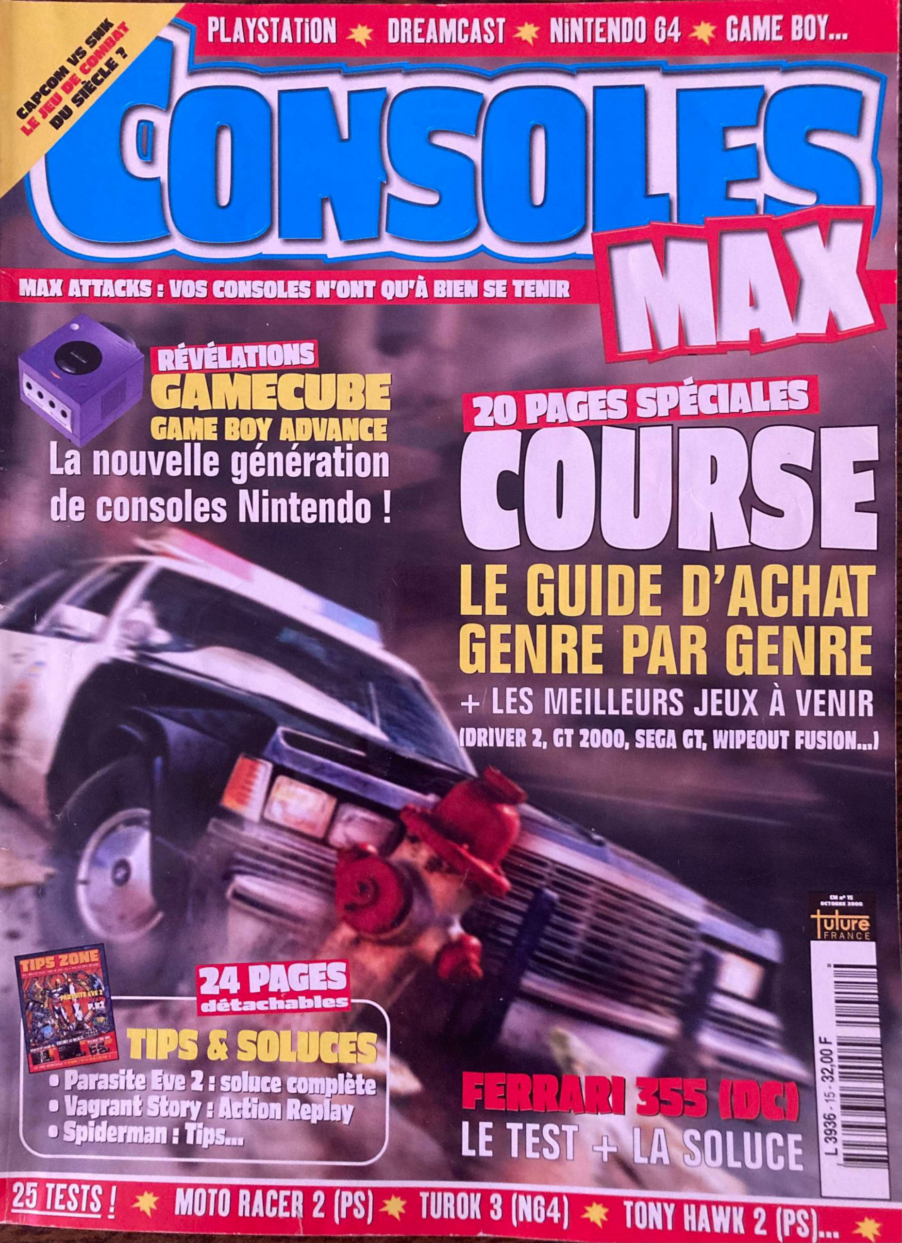 Première page de consolesmax numero15