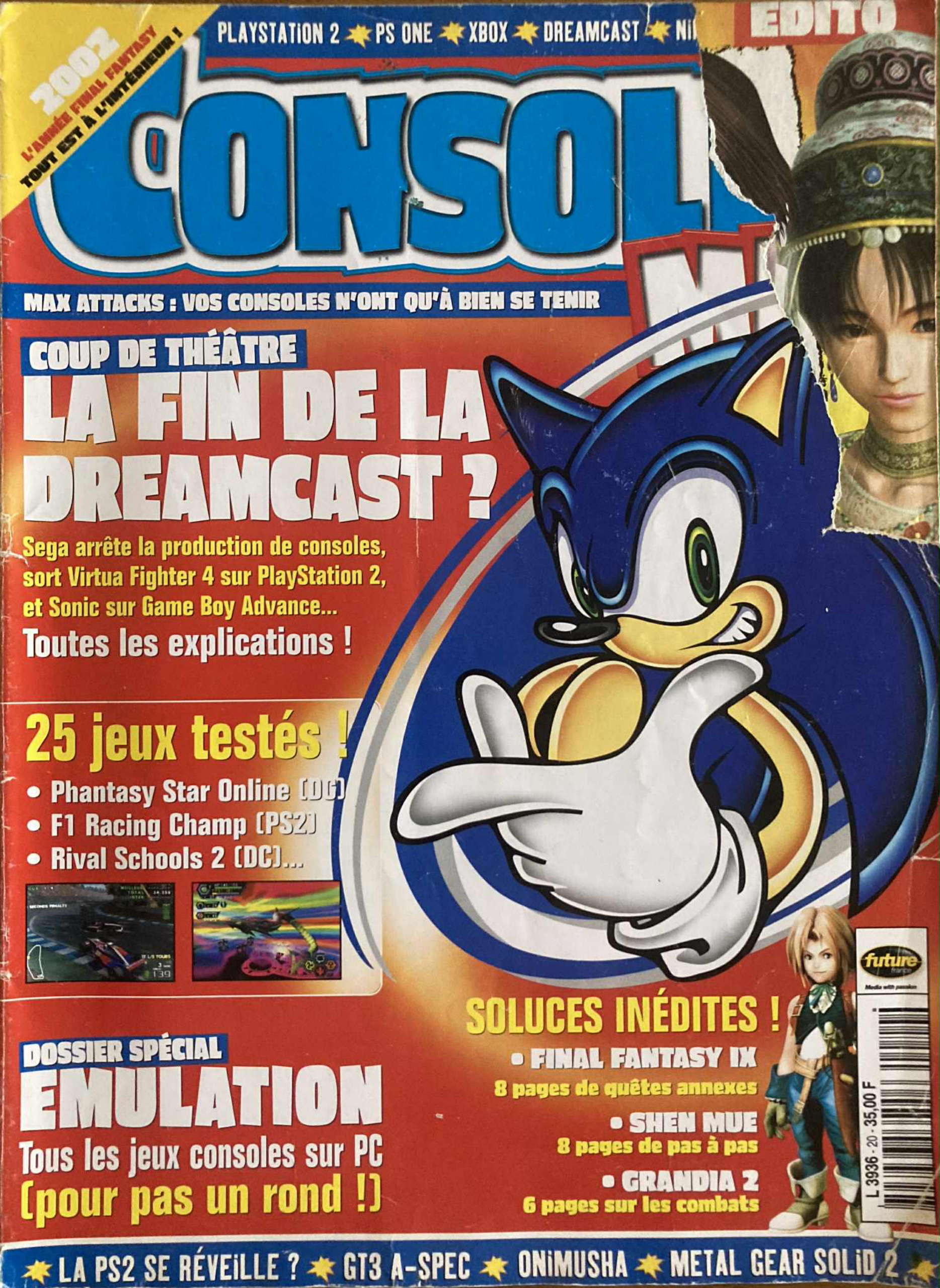 Première page de consolesmax numero20