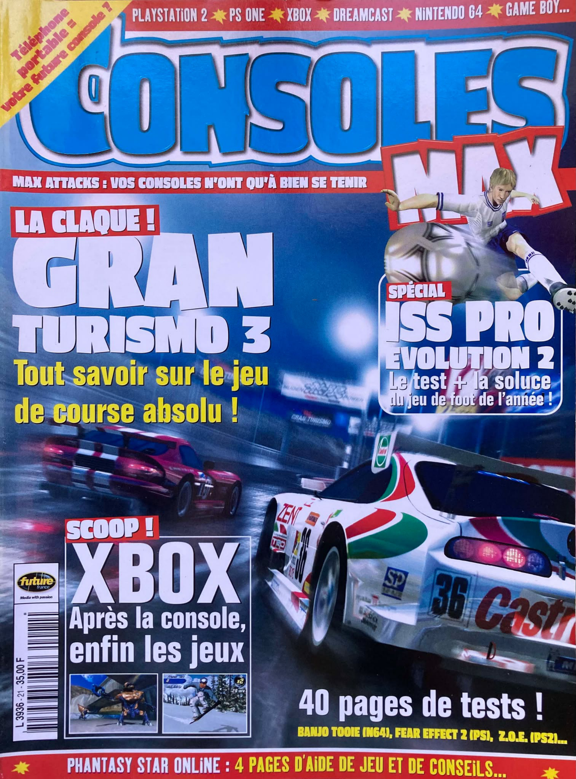 Première page de consolesmax numero21